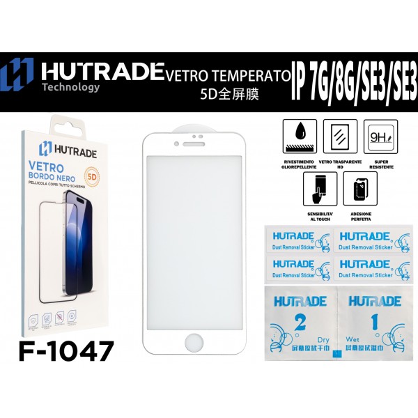 PELLICOLA DI VETRO 5D BIANCO IP7G/8G/SE 2020