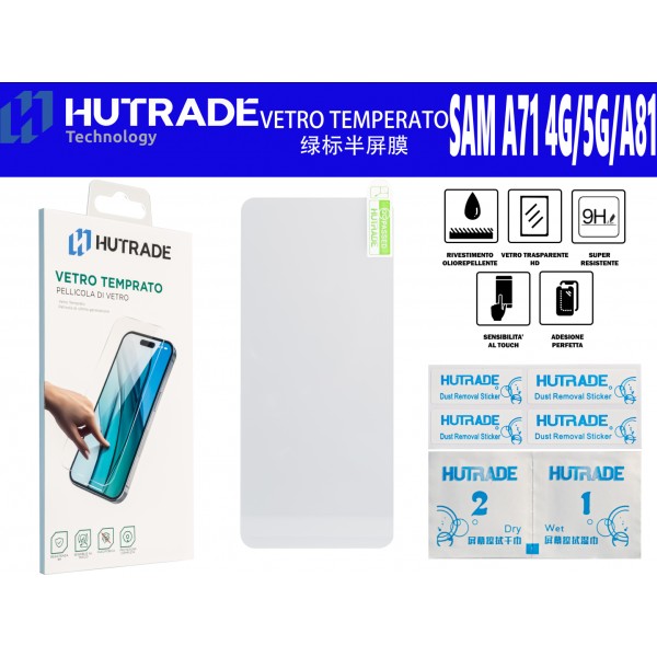 A71 4G/5G/A81/ NOTE 10 LITE PELLICOLA DI VETRO HUTRADE