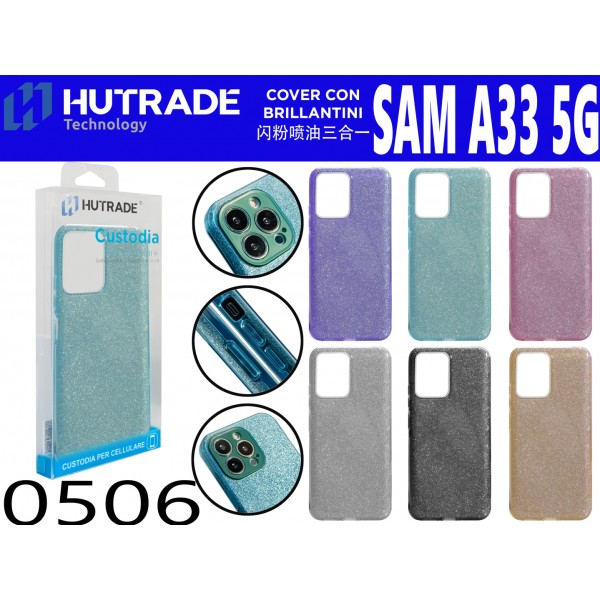 COVER CON BRILLANTINI A33 5G HUTRADE