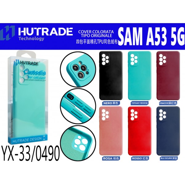 COVER COLORATA TIPO ORIGINALE  A53 5G HUTRADE