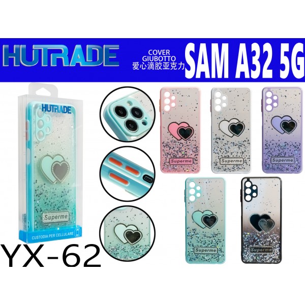 YX-62 COVER BRILLANTINATA A CUORE A32 5G