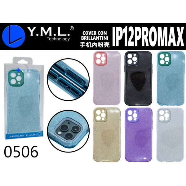 COVER CON BRILLANTINI IP12PROMAX