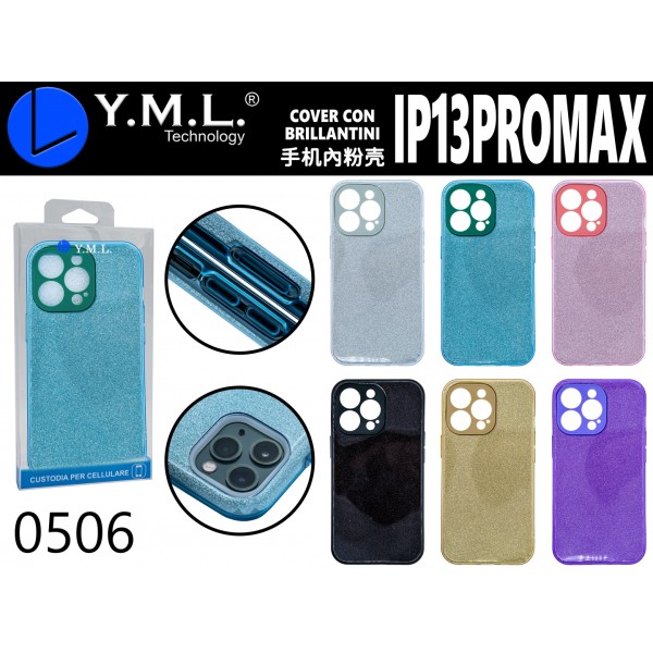 COVER CON BRILLANTINI IP13PROMAX