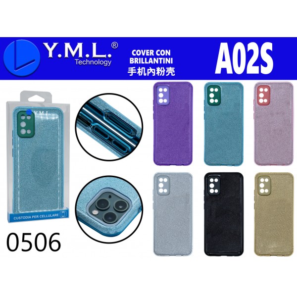 COVER CON BRILLANTINI A02S