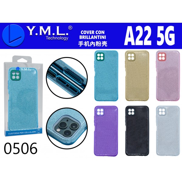COVER CON BRILLANTINI A22 5G