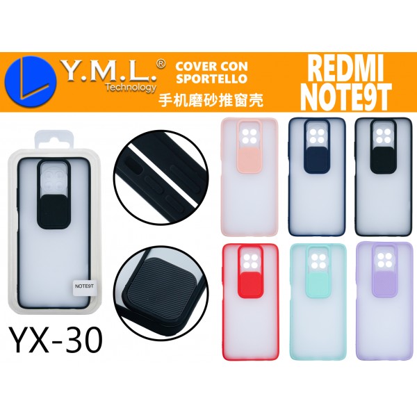 COVER OPACA CON FINESTRA REDMI NOTE9T