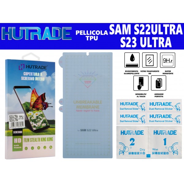 PELLICOLA DI SILICONE S22 ULTRA/S23 ULTRA HUTRADE