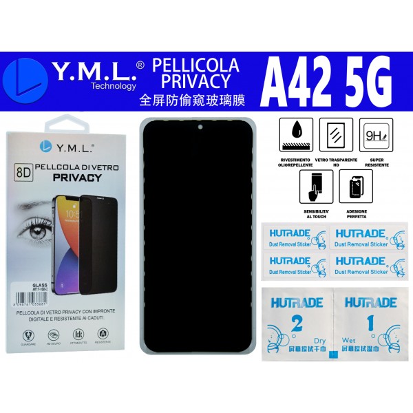 PELLICOLA DI VETRO PRIVACY A42 5G