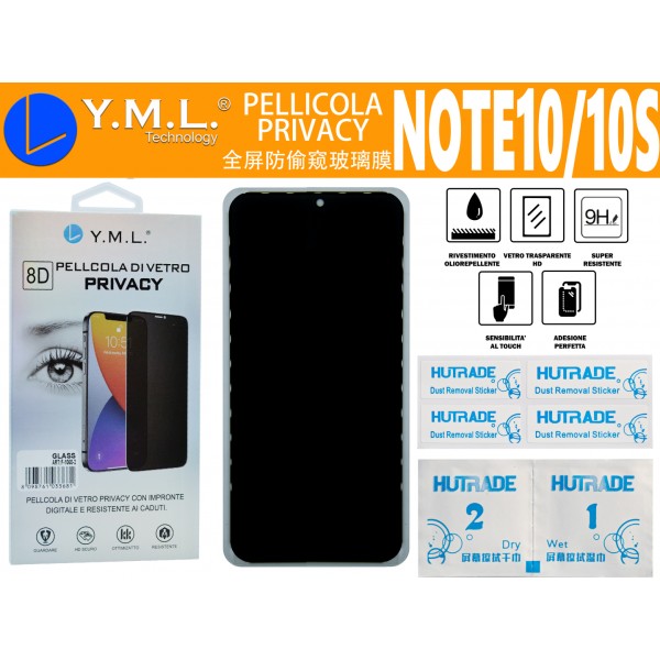 PELLICOLA DI VETRO PRIVACY REDMI NOTE 10/10S