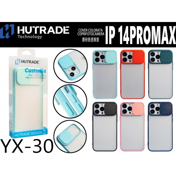 COVER OPACA CON FINESTRA IP 14 PRO MAX HUTRADE