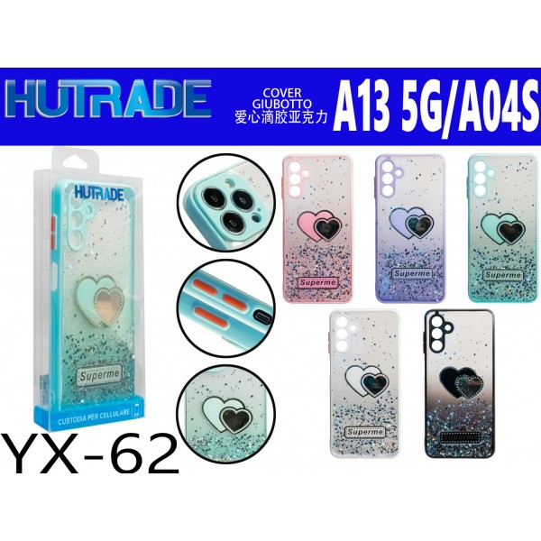 COVER BRILLANTINATA A CUORE A13 5G/A04S HUTRADE