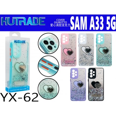 COVER BRILLANTINATA A CUORE A33 5G HUTRADE