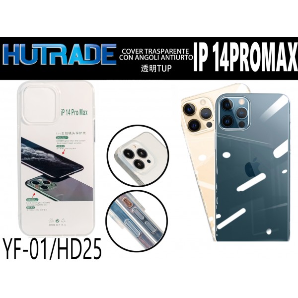 COVER TRASPARENTE IP14 PRO MAX  HUTRADE