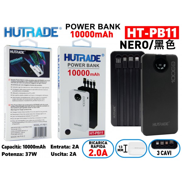 HT-PB11 POWER BANK NERO HUTRADE