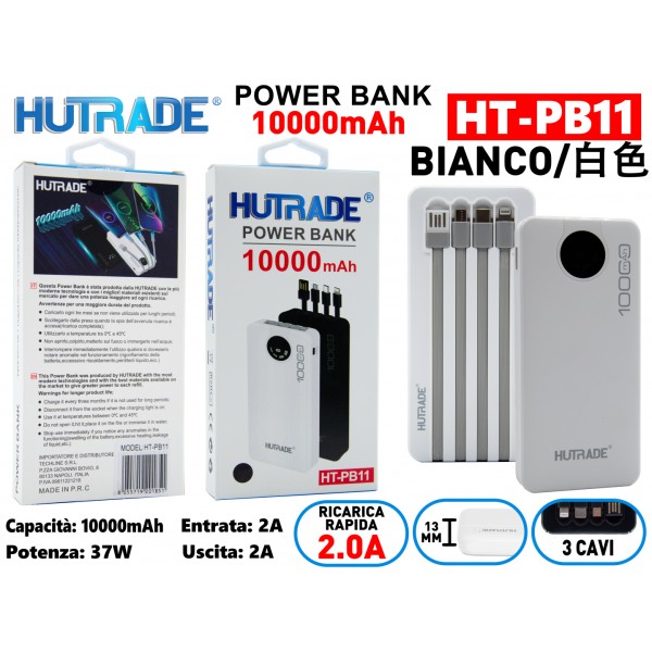 HT-PB11 POWER BANK BIANCO HUTRADE