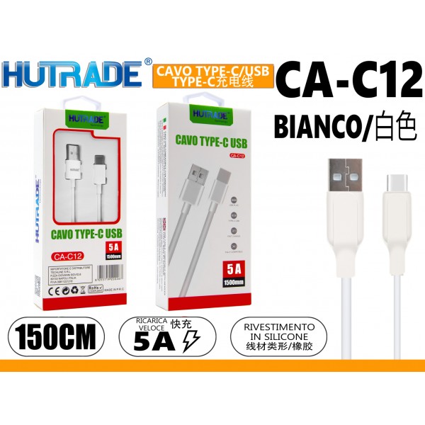CA-C12 CAVO TYPE-C  1.5 METRO 5A HUTDARE