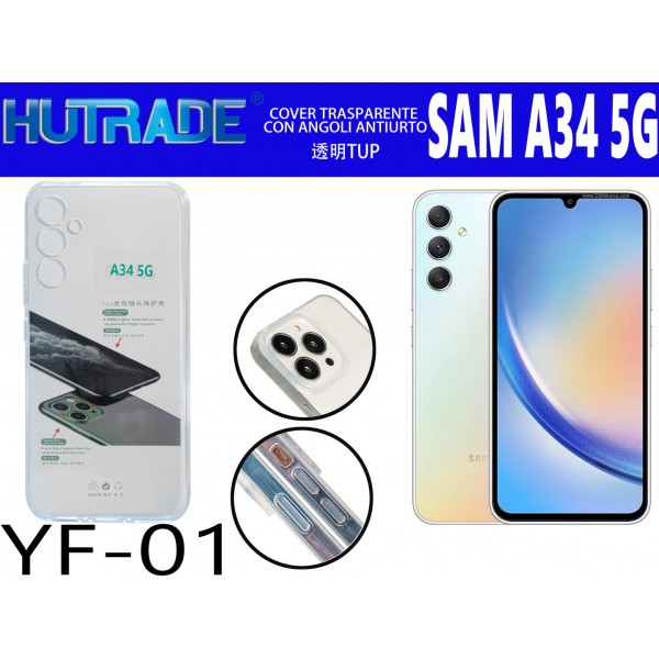 COVER TRASPARENTE A34  5G HUTRADE