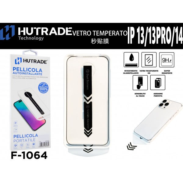 PELLICOLA DI VETRO IP13/13 PRO/14 HUTRADE
