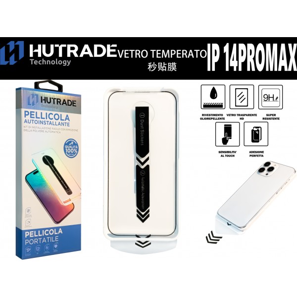 PELLICOLA DI VETRO IP14 PRO MAX HUTRADE