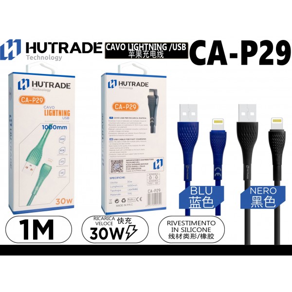 CA-P29 CAVO  LIGHTNING 30W 1 METRO HUTRADE