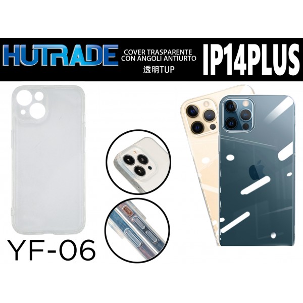 COVER TRASPARENTE IP14 PLUS HUTRADE