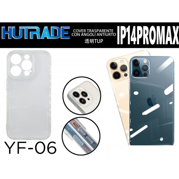 COVER TRASPARENTE IP14 PRO MAX HUTRADE