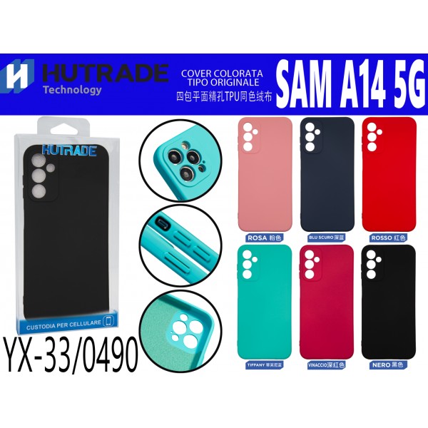 COVER COLORATA TIPO ORIGINALE A14 5G HUTRADE