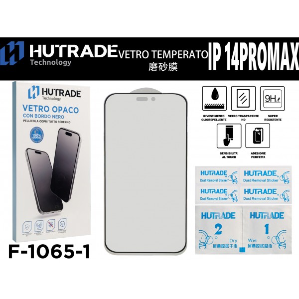 PELLICOLA DI VETRO OPACA IP14 PRO MAX HUTRADE