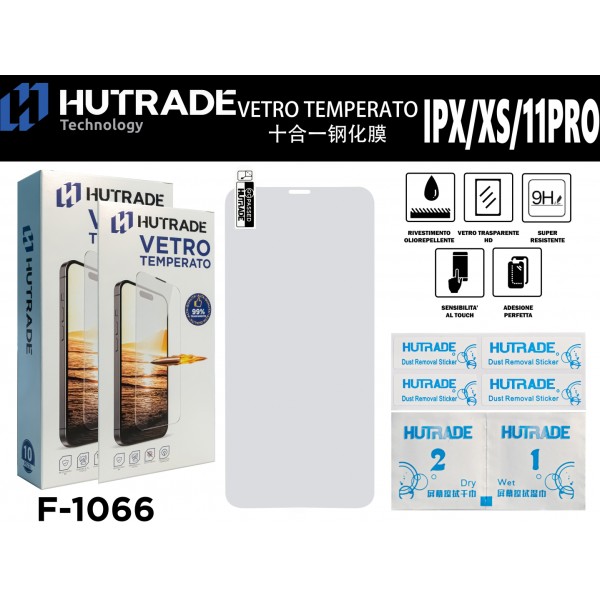 PELLICOLA DI VETRO IP11 PRO/X/XS HUTRADE