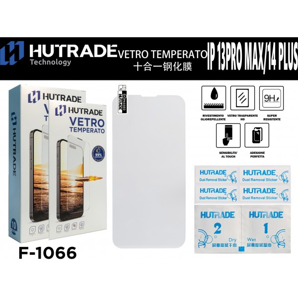 PELLICOLA DI VETRO IP13 PRO MAX/ 14 PLUS HUTRADE
