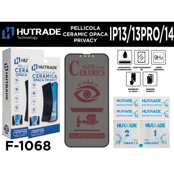 PELLICOLA CERAMICA OPACA PRIVACY IP13/13 PRO /14 HUTRADE