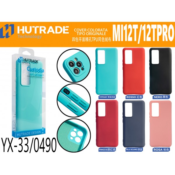 COVER COLORATA CON VELLUTO MI 12T/12T PRO HUTRADE