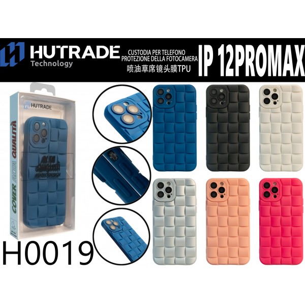 COVER COLORATA TRECCIA PROTEZIONE FOTOCAMERA IP12 PRO MAX  HUTRADE