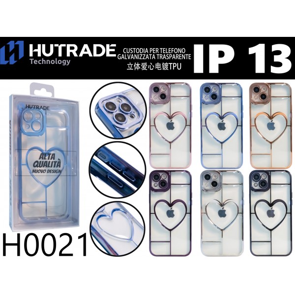 COVER BORDO CROMATO CON CUORICINO IP13 HUTRADE