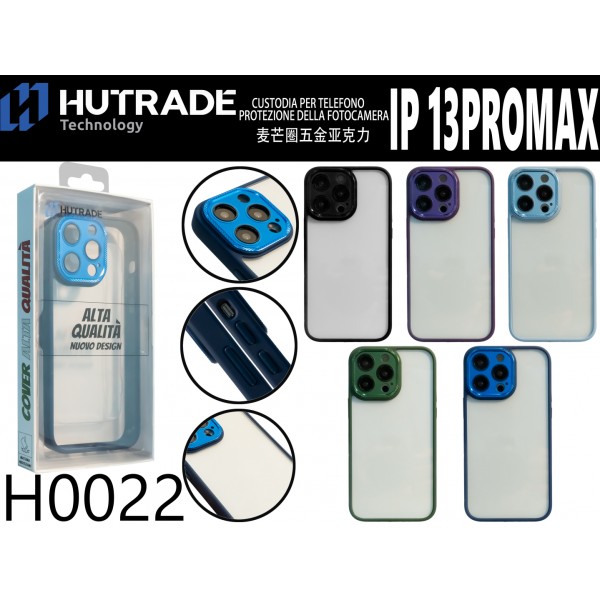 COVER BORDO CROMATO IP13 PRO MAX  HUTRADE