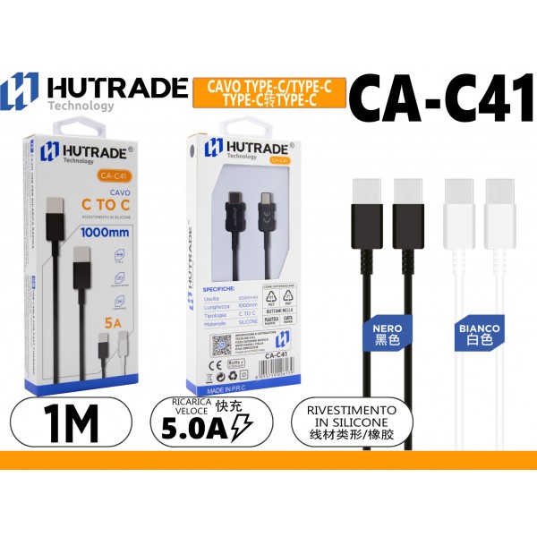 CA-C41  CAVO TYPE-C/TYPE-C  1 METRO 5A HUTRADE