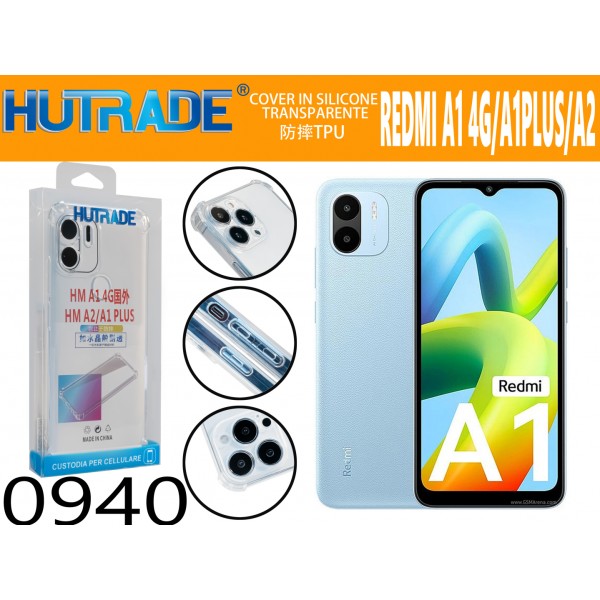 COVER TRASPARENTE ANTIURTO REDMI A1 4G/A1PLUS/A2 HUTRADE