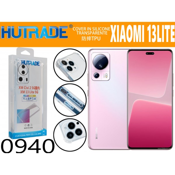 COVER TRASPARENTE ANTIURTO  MI 13 LITE HUTRADE