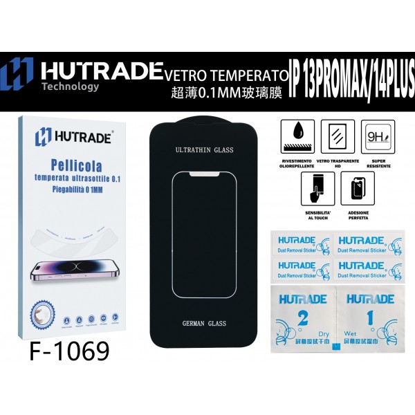 PELLICOLA DI VETRO ULTRASOTTILE 0.1MM IP13 PRO MAX/14 PLUS  HUTRADE