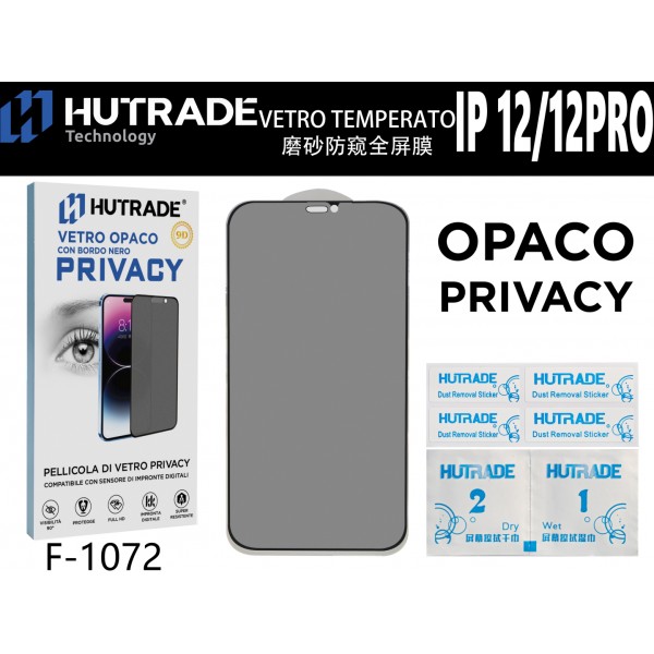 PELLICOLA DI VETRO OPACA PRIVACY IP12/12 PRO HUTRADE