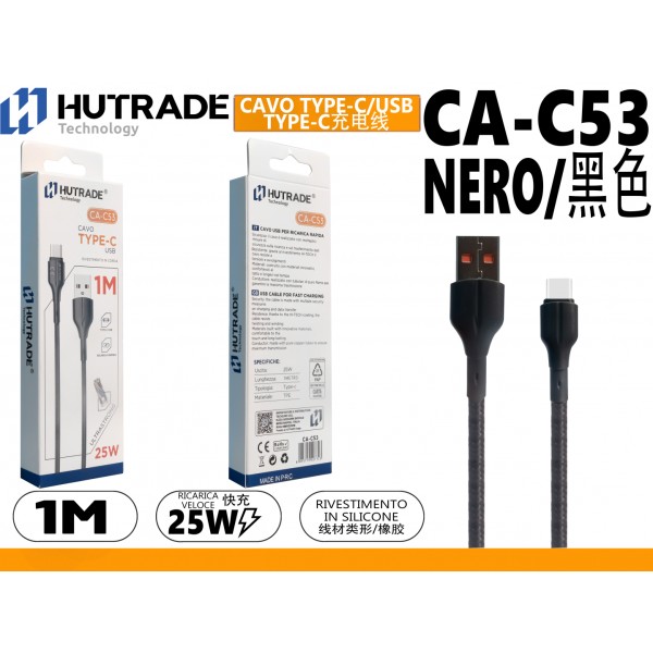 CA-C53 CAVO TYPE-C 1 METRO 25W HUTRADE