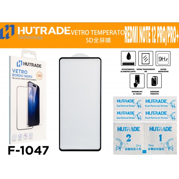 PELLICOLA DI VETRO 5D REDMI  NOTE 12PRO/NOTE 12PRO PLUS HUTRADE