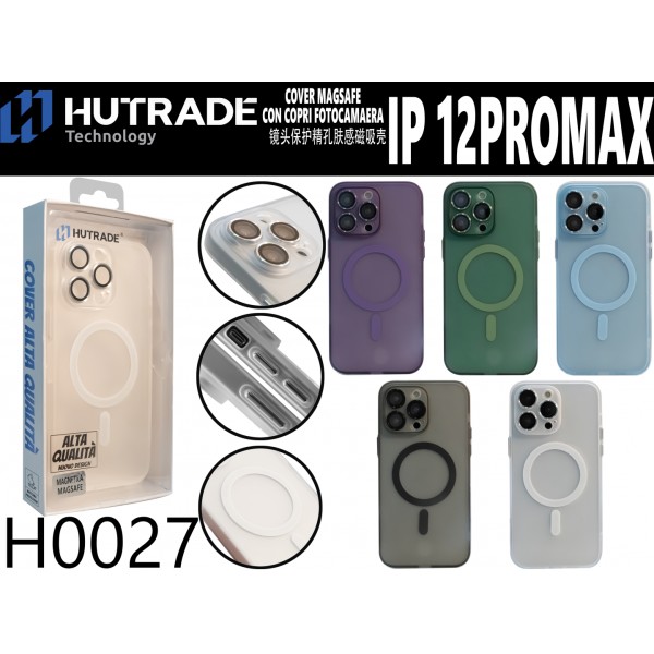 PORTA CELLULARE CON CALAMITAVETRO PER FOTOCAMERA  IP12 PRO MAX HUTRADE