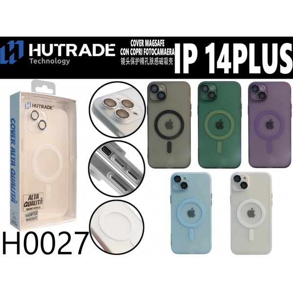PORTA CELLULARE CON CALAMITAVETRO PER FOTOCAMERA  IP14 PLUS HUTRADE