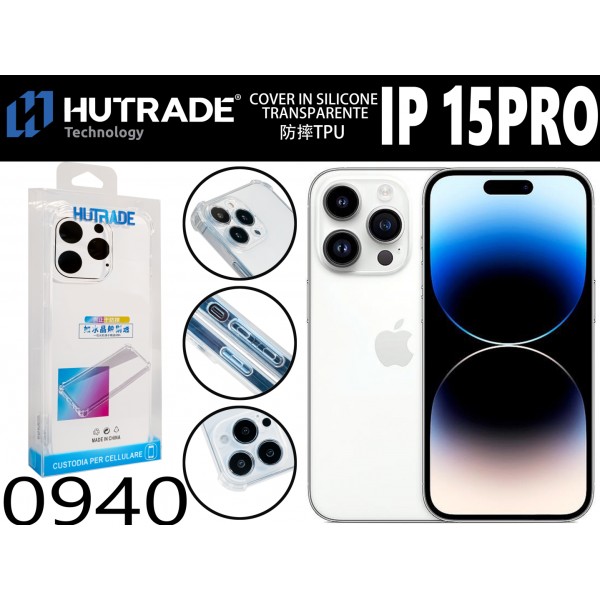 COVER TRASPARENTE CON ANGOLI ANTIURTO IP15 PRO