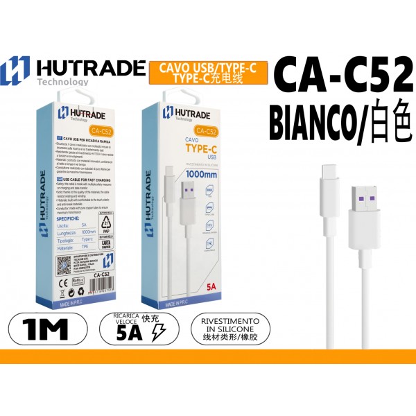 CA-C52 CAVO  TYPE-C  1 METRO 5A  HUTRADE