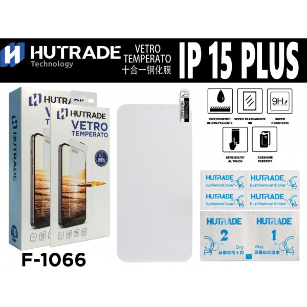 PELLICOLA DI VETRO IP15PLUS HUTRADE