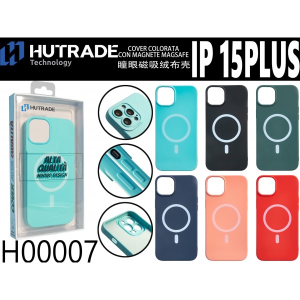 COVER COLORATA MAGSAFE IP15 PLUSHUTRADE