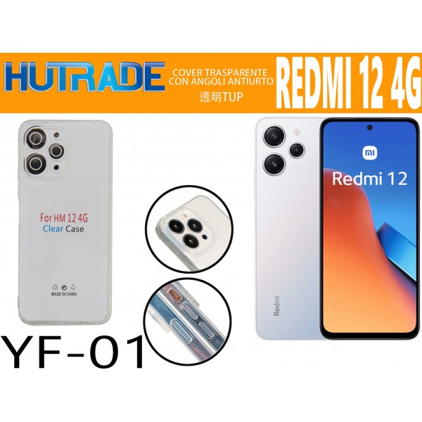 COVER TRASPARENTE  REDMI 12 4G/5G  HUTRADE