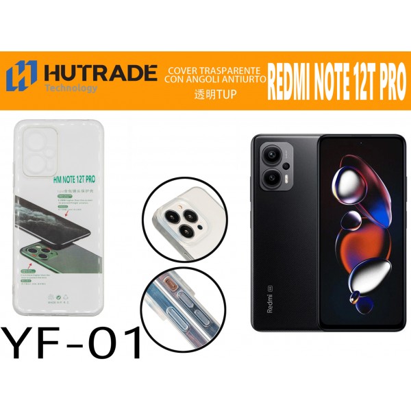 COVER TRASPARENTE  REDMI NOTE 12T PRO  HUTRADE